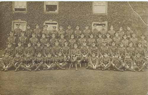Battalion seated at Cocken Hall